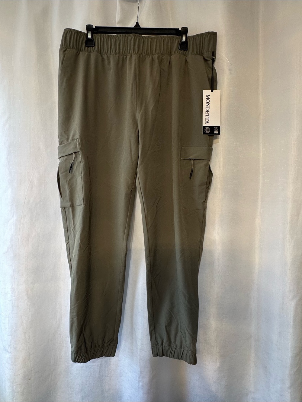 Mondetta Olive Cargo Jogger Pants - Women's Track Joggers